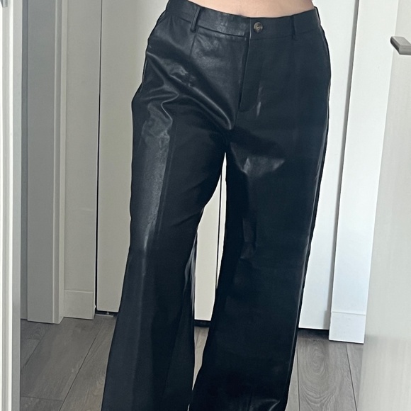 FRNCH vegan leather pants - Picture 1 of 5